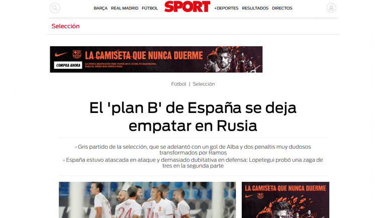Sport. Sport.