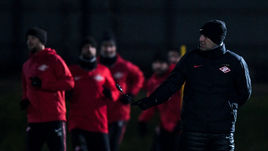 Вчера. Тарасовка. Тренировка "Спартака" перед матчем с "Марибором".