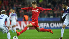 Вчера. Москва. "Спартак" - "Марибор" - 1:1. Марио ПАШАЛИЧ.