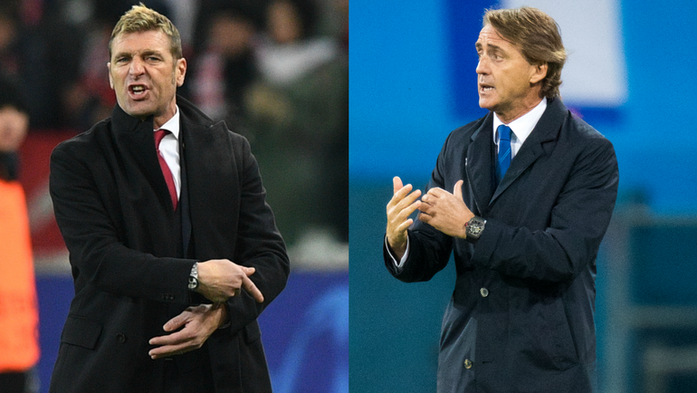 Массимо КАРРЕРА vs. Роберто МАНЧИНИ. Массимо КАРРЕРА vs. Роберто МАНЧИНИ.