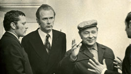 Валерий ЛОБАНОВСКИЙ (в центре) на встрече с Виктором ПОНЕДЕЛЬНИКОМ (слева) и Львом ФИЛАТОВЫМ.