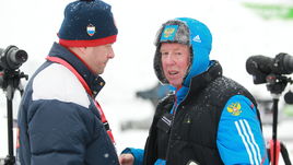 Дмитрий ГУБЕРНИЕВ (слева) и бывший тренер женской сборной Вольфганг ПИХЛЕР.
