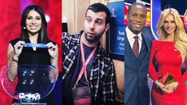 Ургант позирует, с Лопыревой фотографируются все
