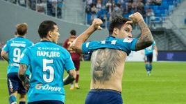 Александр КОКОРИН, Леандро ПАРЕДЕС и Себастьян ДРИУССИ (слева направо).