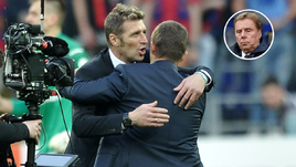 Наставник "Спартака" Массимо КАРРЕРА и главный тренер ЦСКА Виктор ГОНЧАРЕНКО.