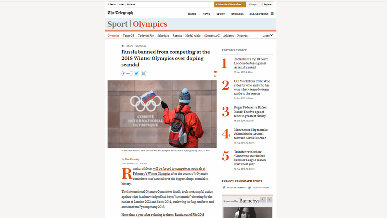 The Telegraph. The Telegraph.