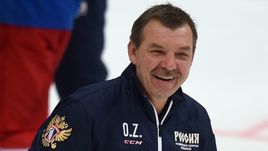 Среда. Москва. Олег ЗНАРОК на тренировке сборной России.