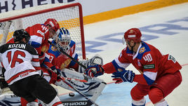 Сегодня. Москва. Россия - Канада - 2:0. Россияне победили канадцев за два месяца до Олимпиады-2018.