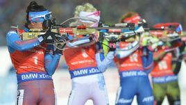 Женский масс-старт.