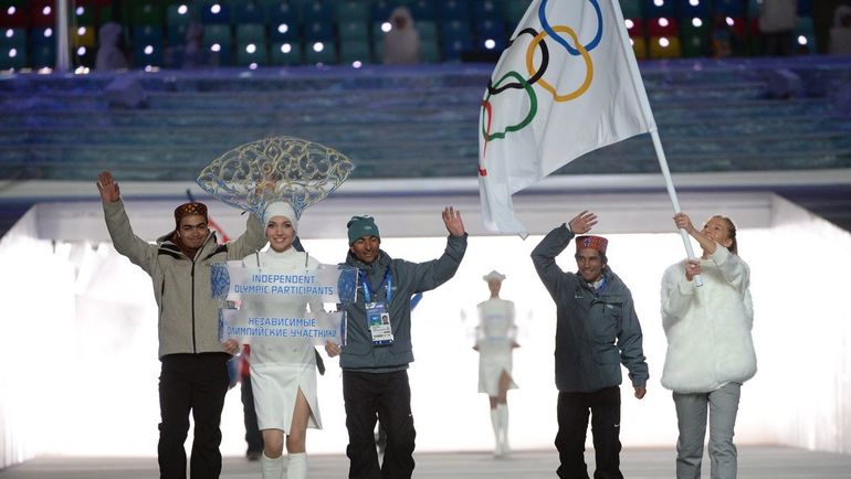 Индийские спорстмены на церемонии открытия Олимпиады-2014 в Сочи. Фото AFP Индийские спорстмены на церемонии открытия Олимпиады-2014 в Сочи. Фото AFP