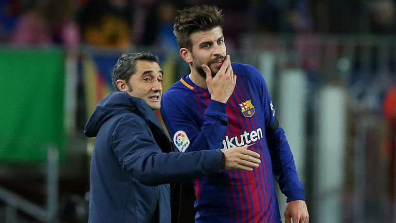 Эрнесто ВАЛЬВЕРДЕ и Жерар ПИКЕ. Фото REUTERS Эрнесто ВАЛЬВЕРДЕ и Жерар ПИКЕ. Фото REUTERS