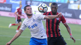 5 августа 2017 года. Химки. "Динамо" - "Амкар" - 3:0. Александр ТАШАЕВ и Секу КОНДЕ.