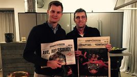 Массимо КАРРЕРА (справа) и корреспондент "СЭ" Дмитрий ЗЕЛЕНОВ.