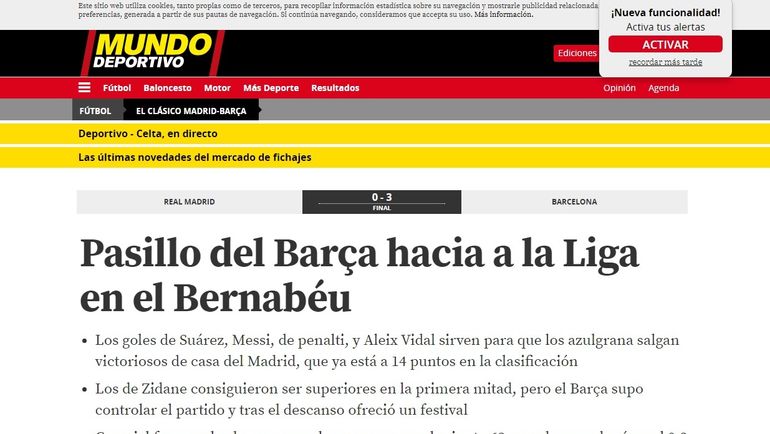 MUNDO DEPORTIVO. MUNDO DEPORTIVO.