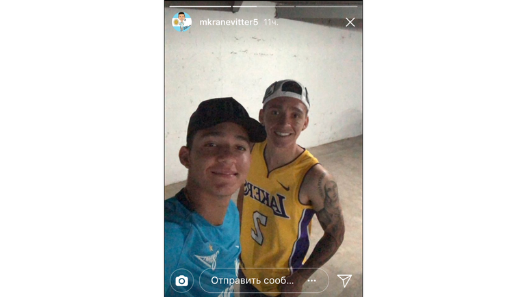 Матиас Краневиттер в отпуске болеет за Матиас Краневиттер в отпуске болеет за