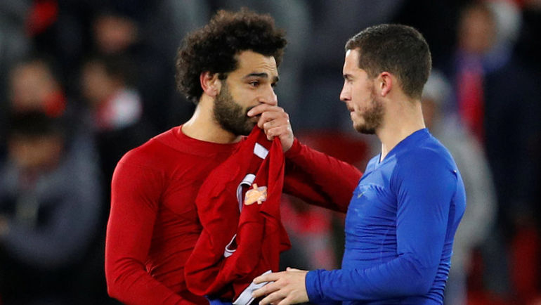 Мохамед САЛАХ (слева) и Эден АЗАР. Фото REUTERS Мохамед САЛАХ (слева) и Эден АЗАР. Фото REUTERS