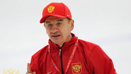 Главный тренер молодежной сборной России Валерий Брагин.