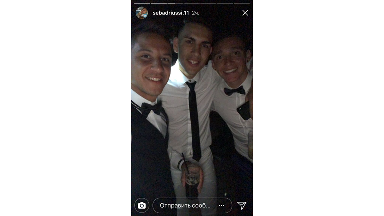 Себастьян ДРИУССИ, Леандро ПАРЕДЕС и Матиас КРАНЕВИТТЕР. Себастьян ДРИУССИ, Леандро ПАРЕДЕС и Матиас КРАНЕВИТТЕР.