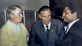 Анатолий КОРШУНОВ, Лев ЯШИН И ЭЙСЕБИО.