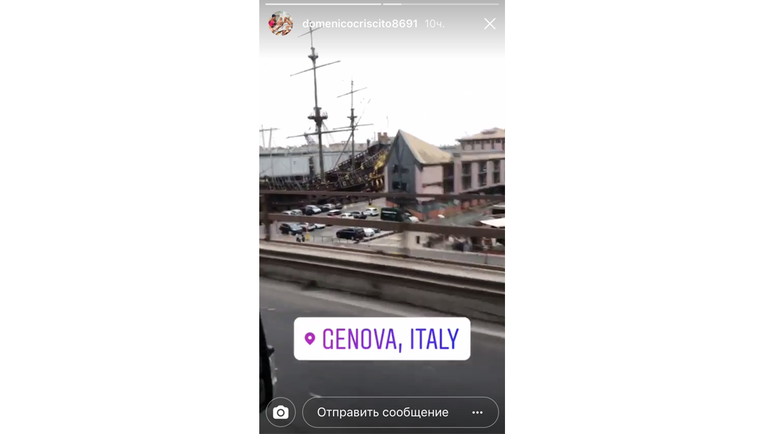 Доменико КРИШИТО в Генуе. Фото instagram.com Доменико КРИШИТО в Генуе. Фото instagram.com