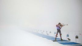 Сегодня. Оберхоф. Тарьей БЕ в тумане на огневом рубеже.