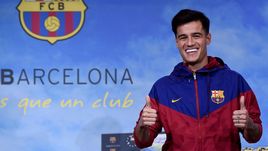 Вчера. Барселона. Презентация Филиппе КОУТИНЬЮ в "Барселоне".