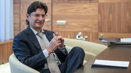 13 декабря 2017 года. Москва. Владелец "Спартака" Леонид ФЕДУН во время встречи с журналистами "СЭ".