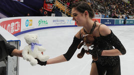 21 октября 2017 года. Москва. Евгения МЕДВЕДЕВА на российском этапе "Гран-при".