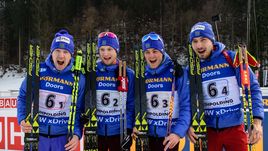 Пятница. Рупольдинг. Алексей ВОЛКОВ, Максим ЦВЕТКОВ, Антон БАБИКОВ и Антон ШИПУЛИН: есть бронза!