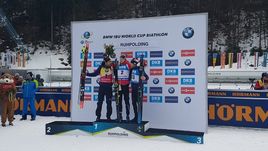 Сегодня. Рупольдинг. Мартен ФУРКАД, Йоханнес БЕ и Антонен ГИГОННА.