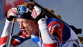 Антерсельва. Спринт. Йоханнес Бе - первый. Шипулин - четвертый