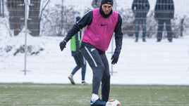 18 января. Санкт-Петербург. Артем ДЗЮБА на тренировке "Зенита-2".