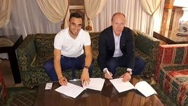 Никола МАКСИМОВИЧ и генеральный директор "Спартака" Сергей РОДИОНОВ.