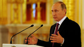 Встреча Владимира Путина и сборной Олимпийских атлетов из России.