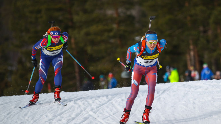 Анна ФРОЛИНА и Дарья ВИРОЛАЙНЕН. Фото Андрей АНОСОВ, СБР Анна ФРОЛИНА и Дарья ВИРОЛАЙНЕН. Фото Андрей АНОСОВ, СБР