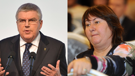 Елена ВЯЛЬБЕ (справа) и Томас БАХ.