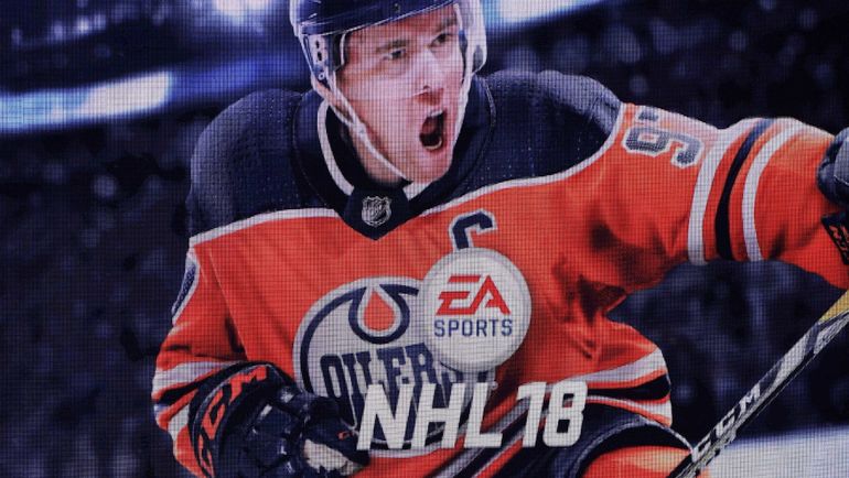 Коннор МАКДЭВИД на презентации игры NHL18. Фото USA TODAY Sports Коннор МАКДЭВИД на презентации игры NHL18. Фото USA TODAY Sports