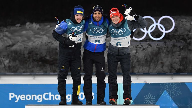 Себастьян САМУЭЛЬССОН, Марте ФУРКАД и Бенедикт ДОЛЛЬ. Фото AFP Себастьян САМУЭЛЬССОН, Марте ФУРКАД и Бенедикт ДОЛЛЬ. Фото AFP