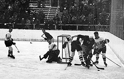 1936 год. Великобритания – Канада – 2:1. Фото Third String Goalie 1936 год. Великобритания – Канада – 2:1. Фото Third String Goalie