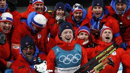 Сегодня. Пхенчхан. Йоханнес БЕ впервые в карьере стал олимпийским чемпионом.