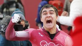 Сегодня. Пхенчхан. Никита ТРЕГУБОВ завоевывает серебро в скелетоне.