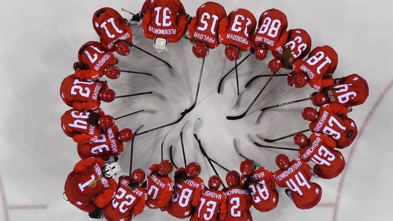 Женская сборная России в полуфинале против Канады. Фото AFP Женская сборная России в полуфинале против Канады. Фото AFP