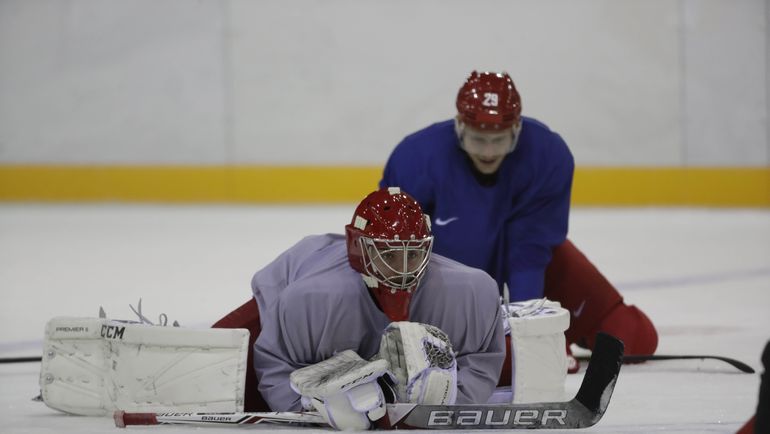 Илья СОРОКИН на тренировке сборной России. Фото REUTERS Илья СОРОКИН на тренировке сборной России. Фото REUTERS