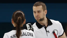 Февраль. Пхенчхан. Александр КРУШЕЛЬНИЦКИЙ (справа) и Анастасия БРЫЗГАЛОВА.