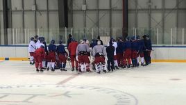 Тренировка сборной Чехии.