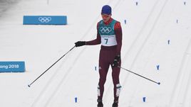 Сегодня. Пхенчхан. Лыжные гонки. Масс-старт, 50 км. Финиш серебряного призера, Александра БОЛЬШУНОВА.