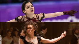 Евгения МЕДВЕДЕВА и Кира НАЙТЛИ - в образе Анны Карениной.