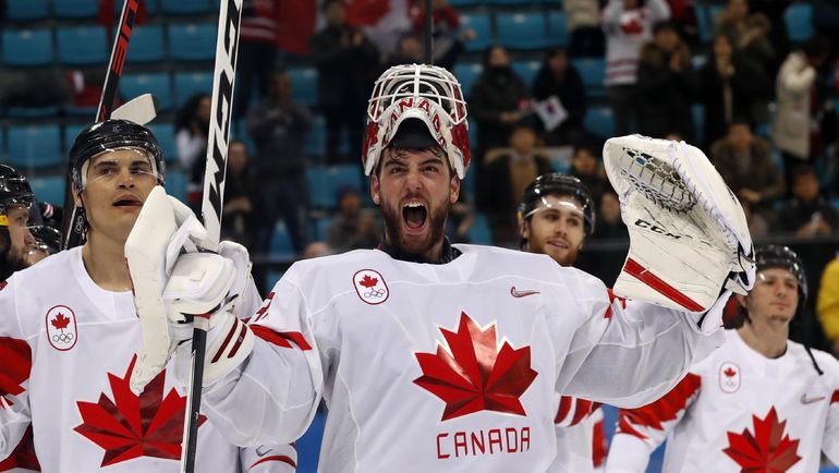 Сегодня. Каннын. Чехия - Канада - 4:6. Вратарь канадцев Кевин ПУЛЕН. Фото REUTERS Сегодня. Каннын. Чехия - Канада - 4:6. Вратарь канадцев Кевин ПУЛЕН. Фото REUTERS