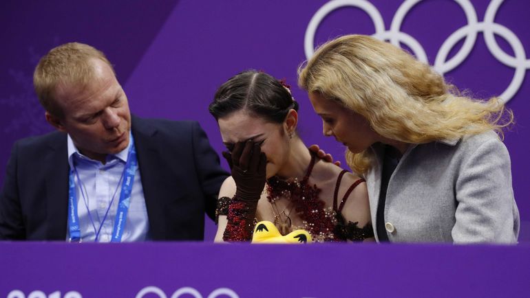 23 февраля. Пхенчхан. Эмоции Евгении МЕДВЕДЕВОЙ. Фото REUTERS 23 февраля. Пхенчхан. Эмоции Евгении МЕДВЕДЕВОЙ. Фото REUTERS