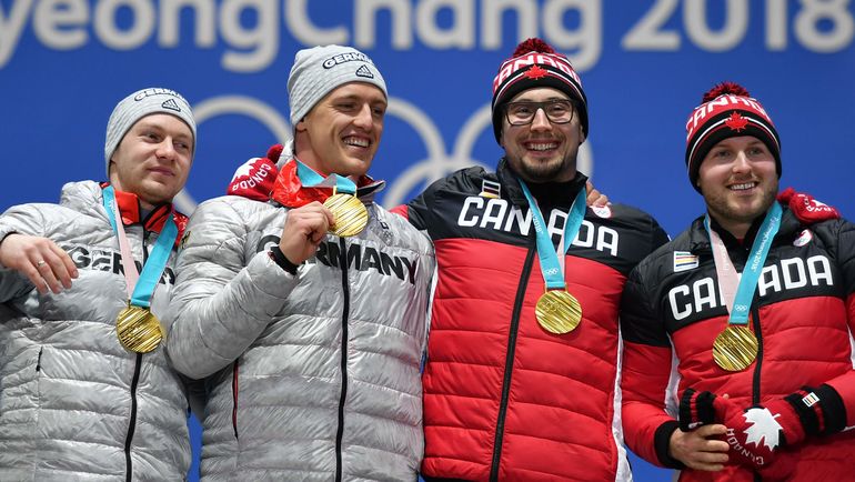 Джастин КРИППС и Александр КОПАЧ, Франческо ФРИДРИХ и Торстен МАРГИС.. Фото AFP Джастин КРИППС и Александр КОПАЧ, Франческо ФРИДРИХ и Торстен МАРГИС.. Фото AFP